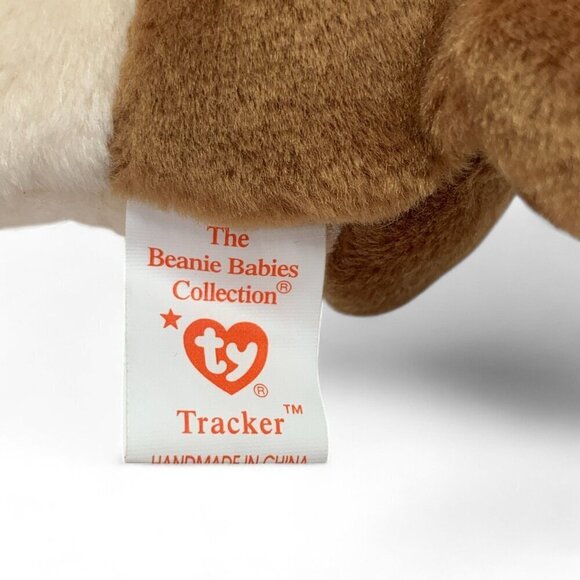 TY Beanie Babies Tracker The Bloodhound 8" Plush Toy Collectible Brown 1998 NWT - Picture 3 of 6